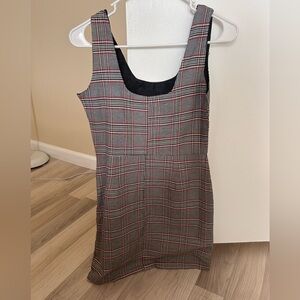 Plaid Sleeveless Dress